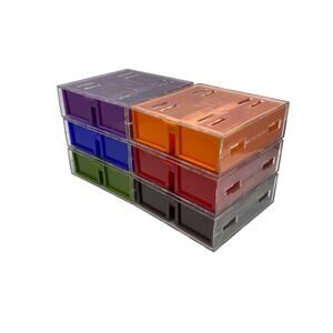 Vintage Modern Panter Cigars 6‎ Pcs Colorblock Modular Storage Drawers Holland